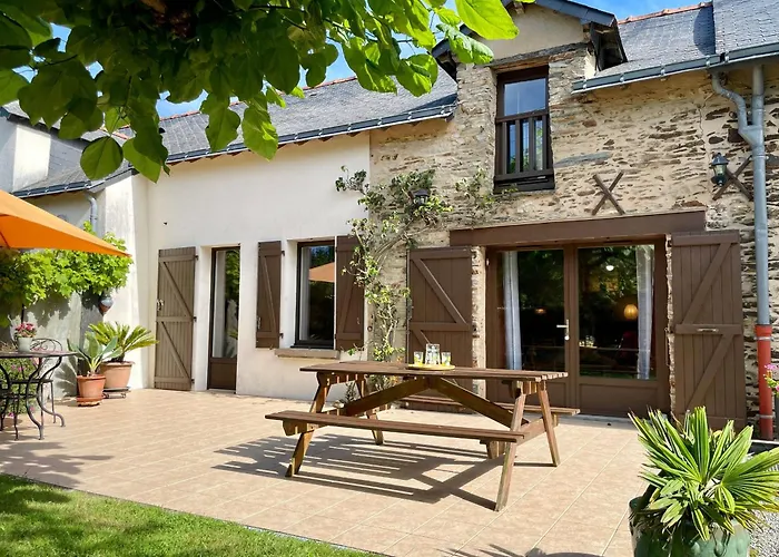 Rénové Avec Jardin, Salle De Jeux Et Vélos, Près Du Canal De Nantes à Brest - Fr-1-306-1016 Hébergement de vacances *